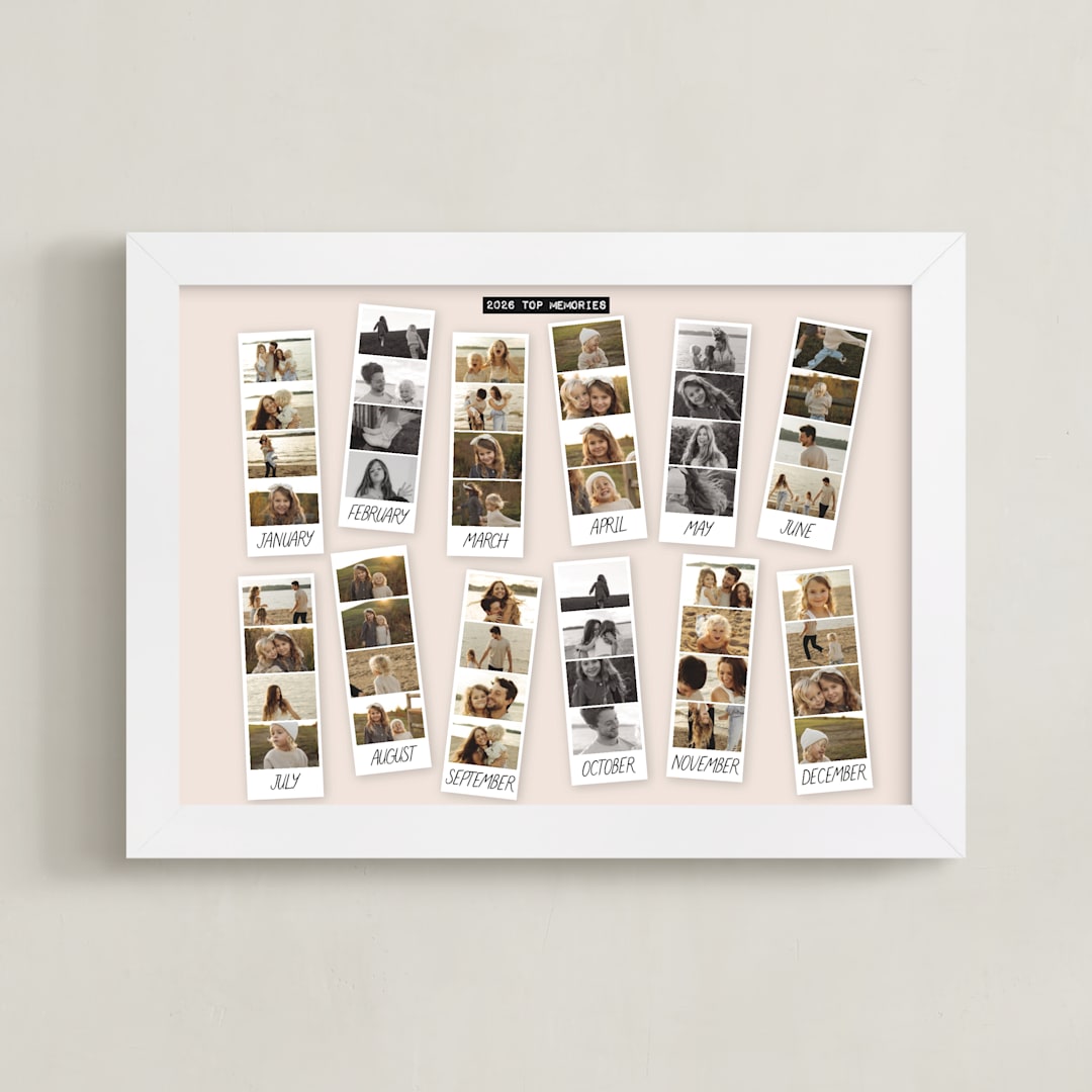 "Year Snapshots" - Framed Photo in Sand by Claudia Orengo - Framed