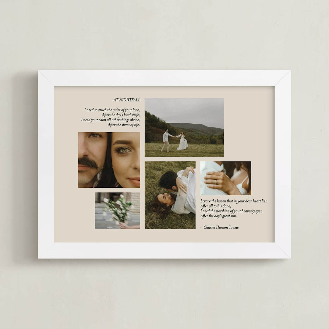 "Harmony" - Framed Photo in Crepe by Emily Sabol Goss - Framed