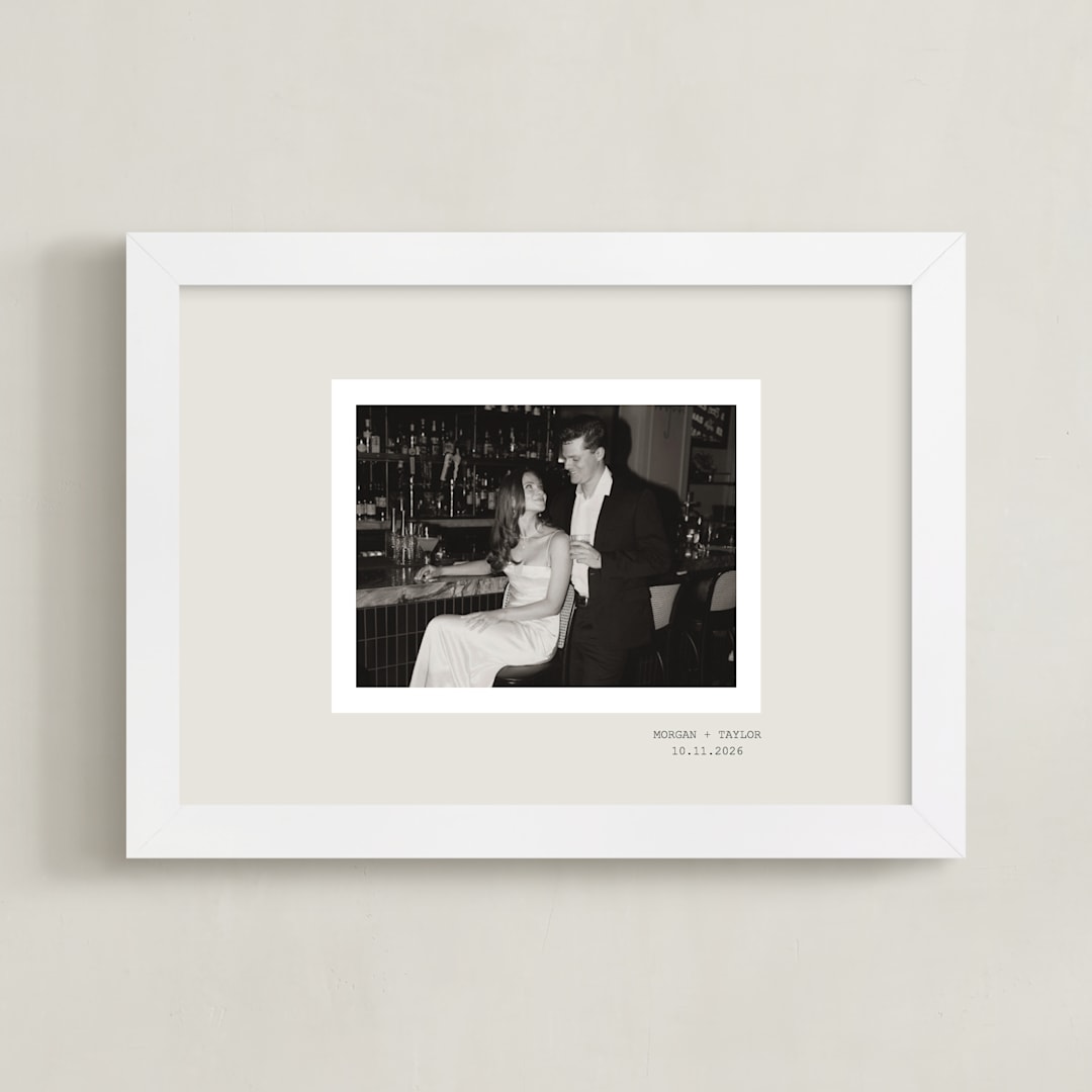 "Timeless Touch: Landscape" - Framed Photo in Ivory by Cass Loh - Framed
