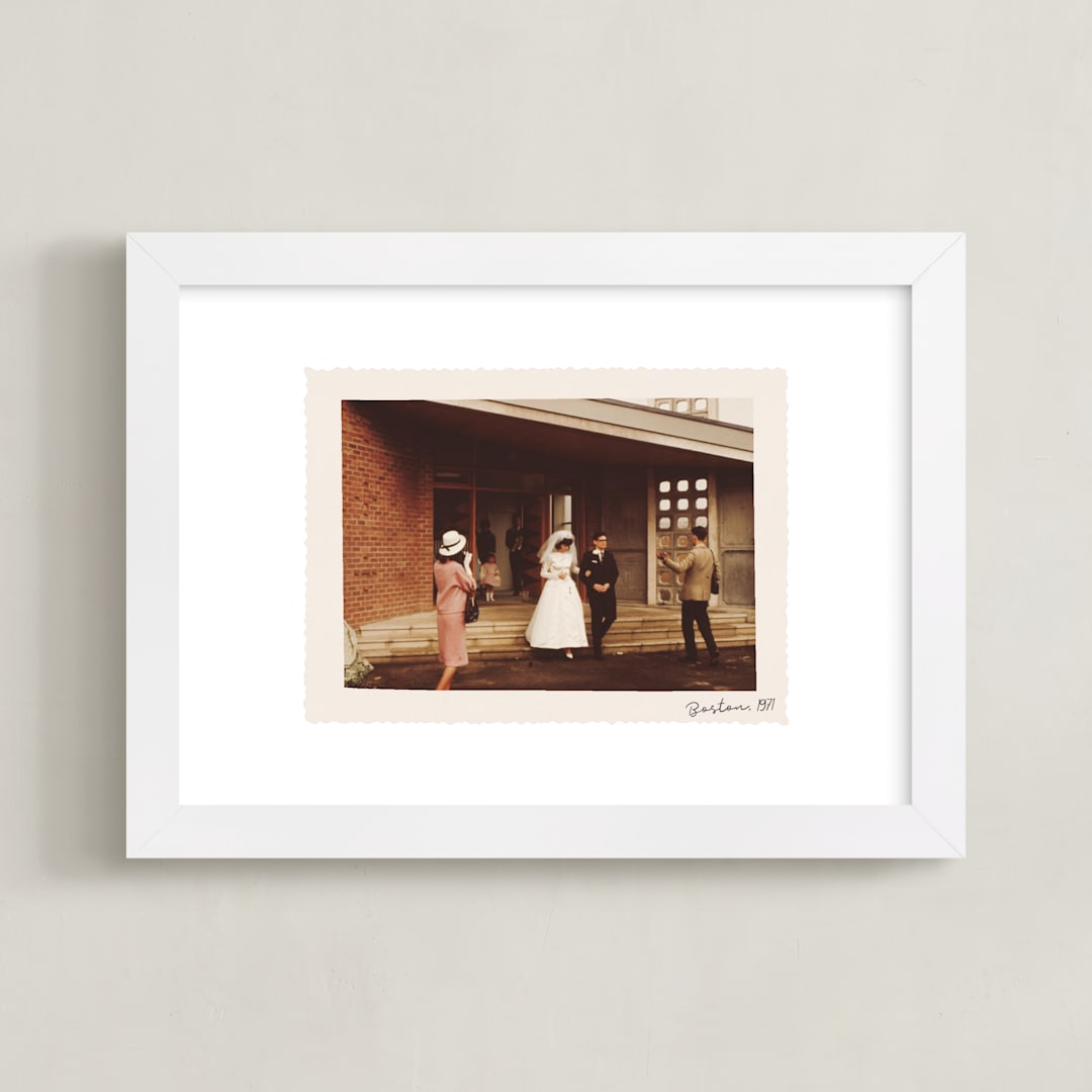 "Framed in Time: Landscape" - Framed Photo in Silk by Alisa Galitsyna - Framed