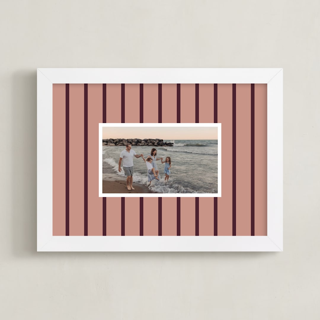 "Isla: Landscape" - Framed Photo in Acai Berry by Pati Cascino - Framed