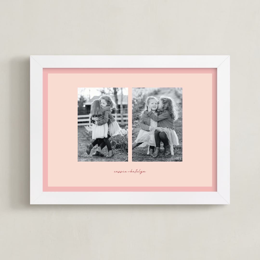 "Soft Hues Two Photo: Landscape Framed Photo" - Framed Photo in Blush by Blustery August - Framed
