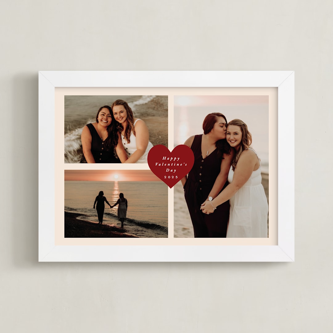 "Heart Tag: Landscape Framed Photo" - Framed Photo in Cookie Dough by Stacy Maalouf - Framed