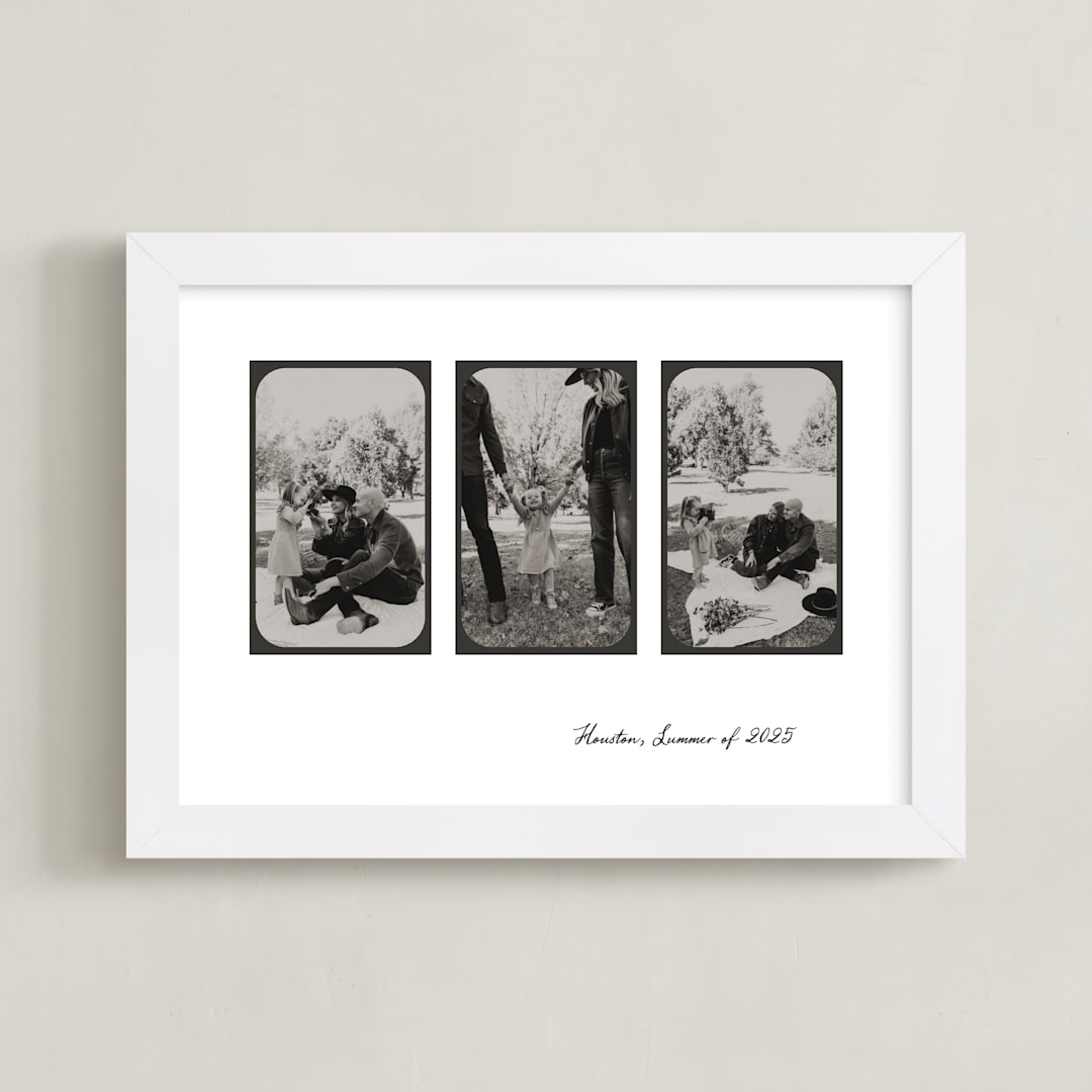 "Minimalist Vintage Frames" - Framed Photo in Noir by Creo Study - Framed