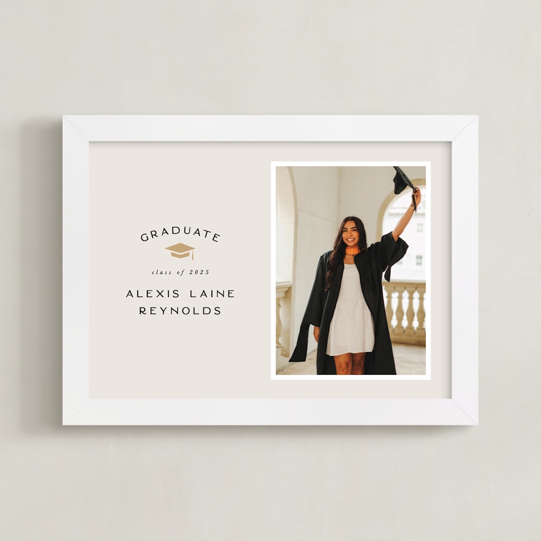 "Official Party: Landscape Framed Photo" - Framed Photo in Ecru by Hooray Creative - Framed