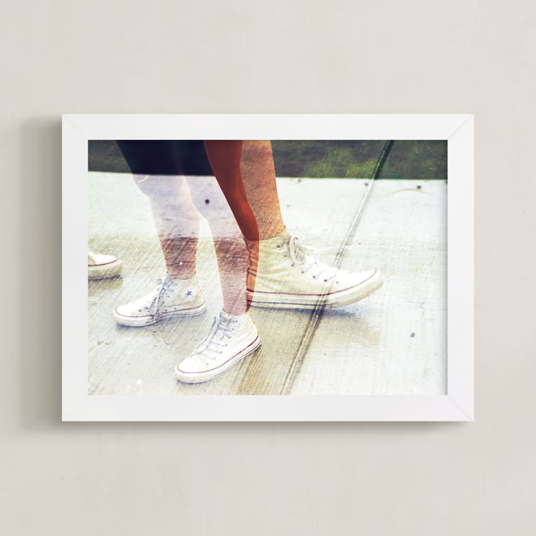 "Traction" - Art Print in All Star by Sasquatch Mansfield - Framed