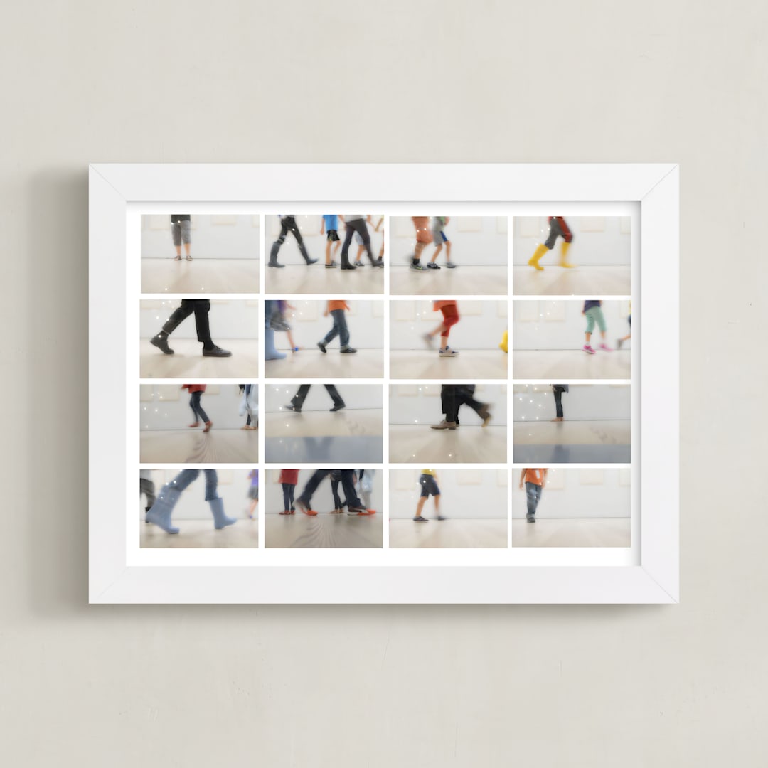 "Walk this way" - Art Print in Museum Walls by Gail Schechter - Framed