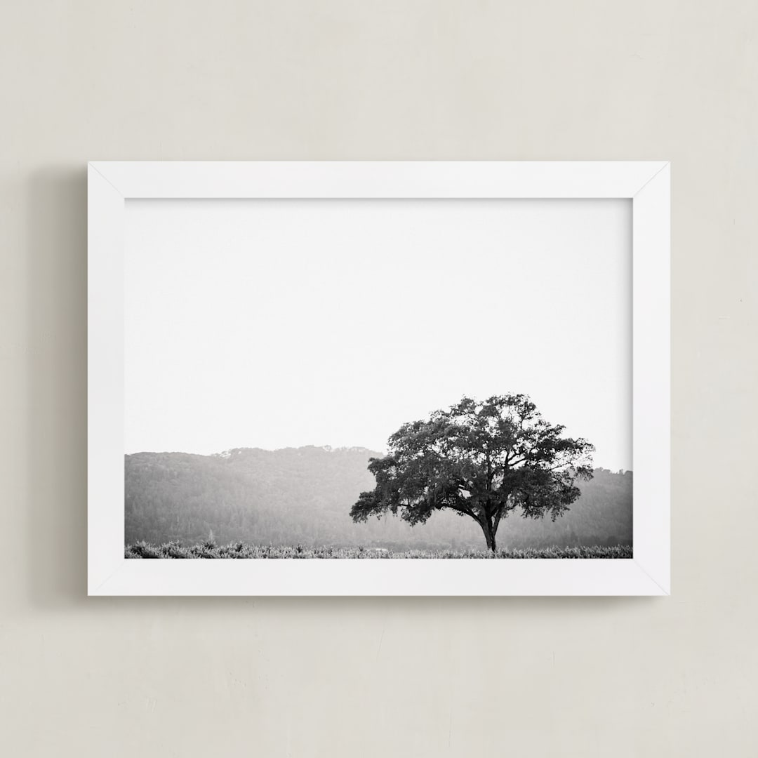 "Wild Oak" - Art Print in Slate gray by Lindsay Ferraris Photography - Framed