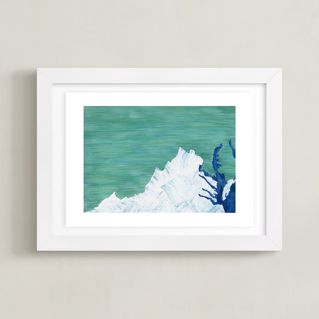 "Virginia in Paint" - Art Print in Virginia Green by Denise Wong - Framed