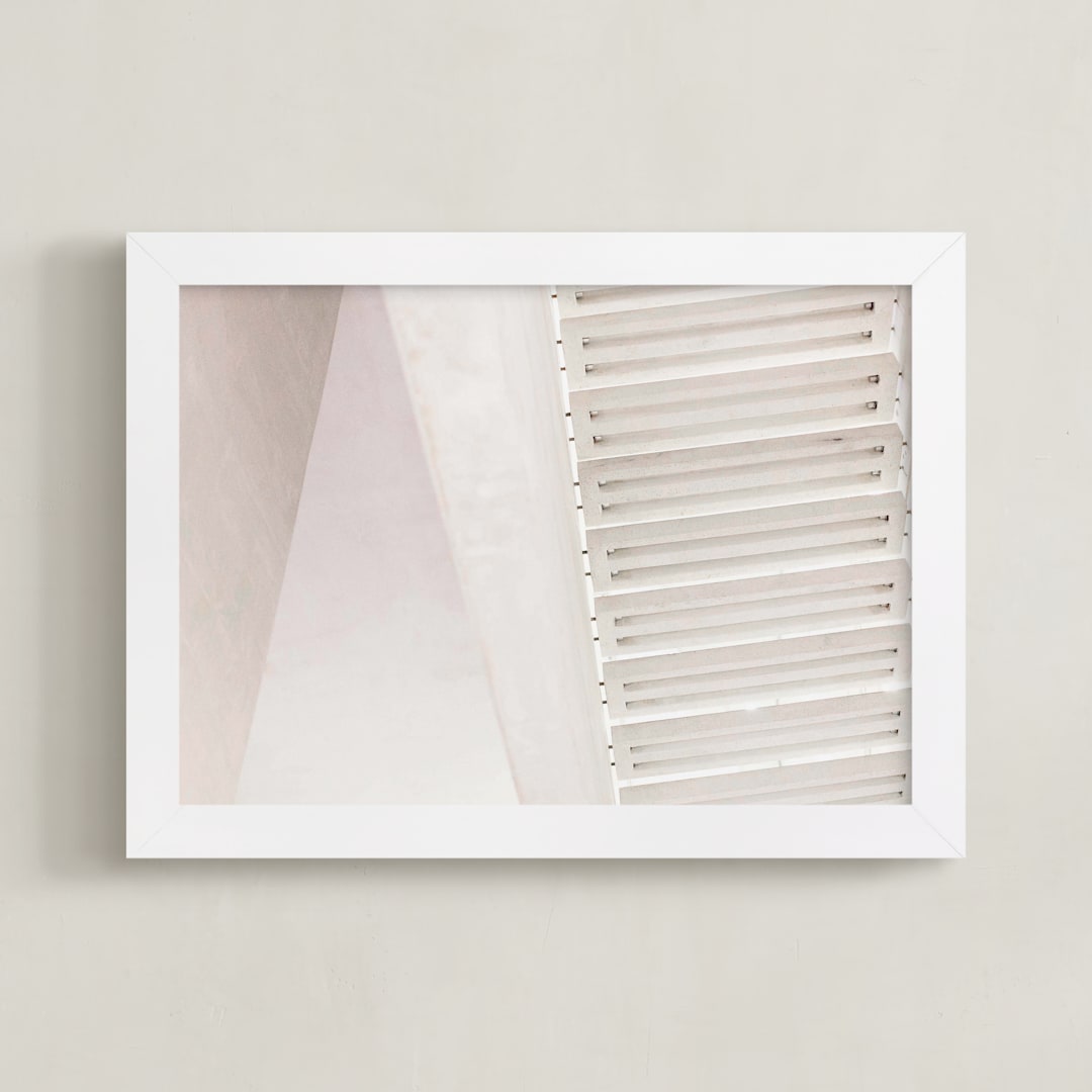 "Tread" - Art Print in Shell by Teresa Lang Co - Framed
