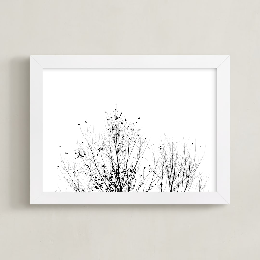 "Fly Fly Away" - Art Print in Night by Karen Kaul - Framed