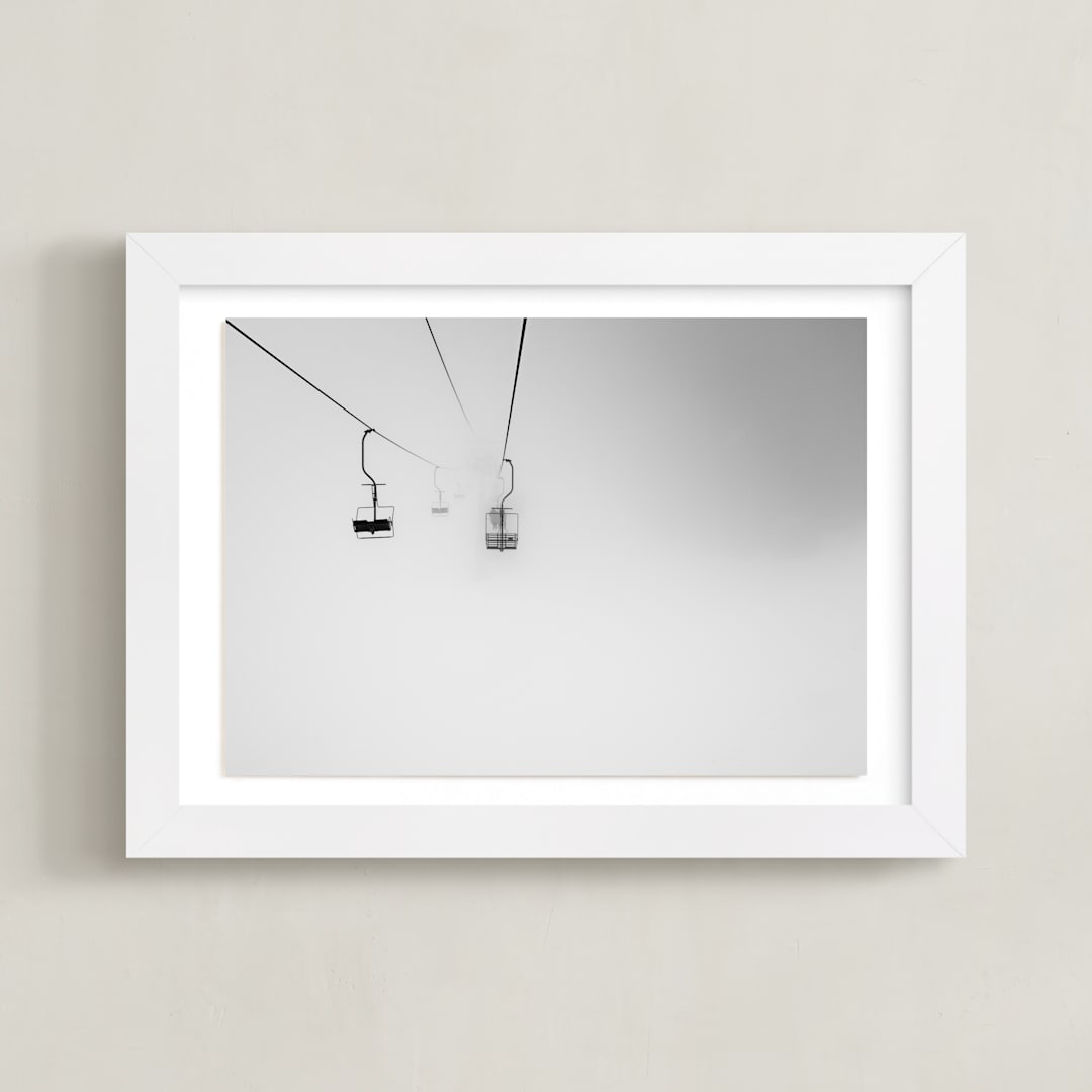 "through the fog" - Art Print in grey fog by Massimiliano Massimo Borelli - Framed