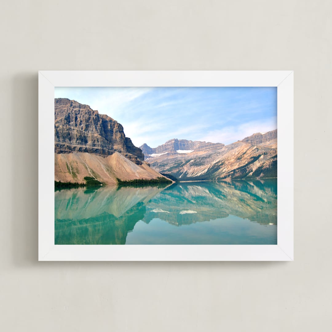"Western Color Study" - Art Print in Lake by Abby Ehntholt - Framed