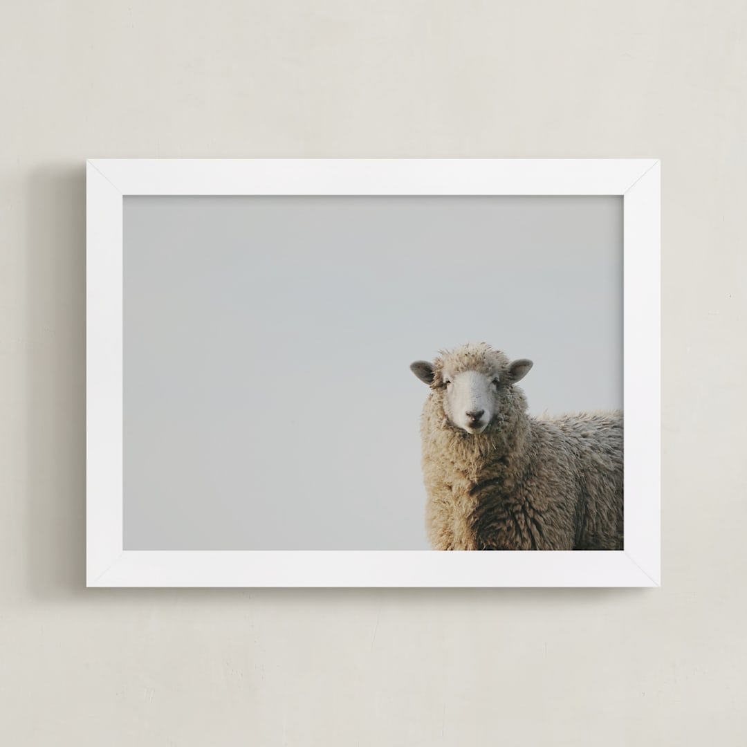 "Uncle Pumblechuck" - Art Print in Ivory by Amy Carroll - Framed