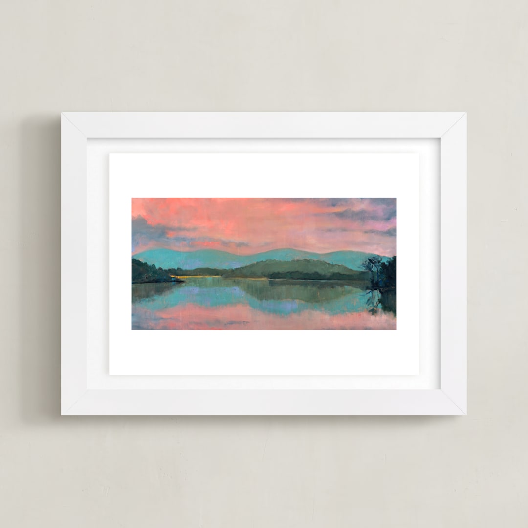 "Rose Water" - Art Print in Rose Water by Stephanie Goos Johnson - Framed