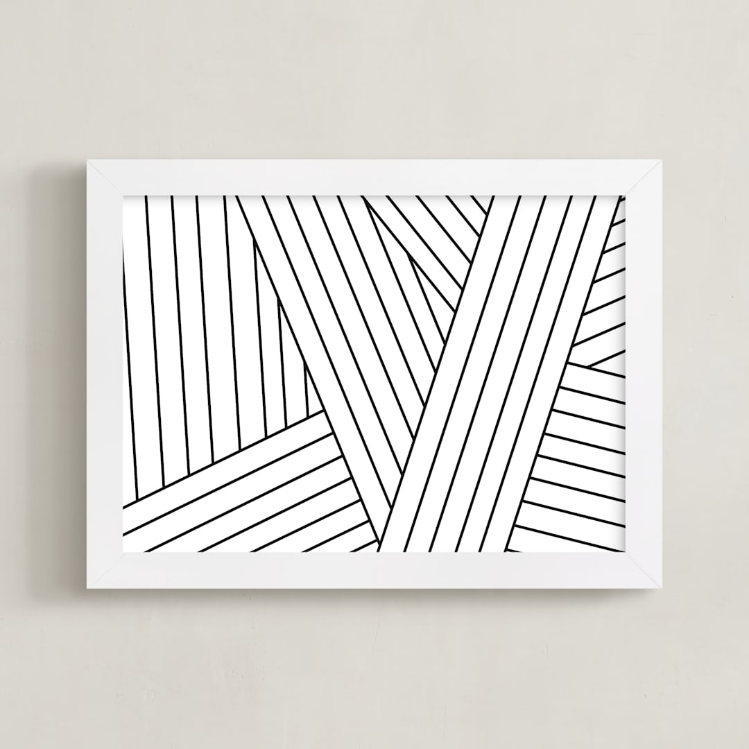 "Tension (Landscape)" - Art Print in Black and White by Jaime Derringer - Framed