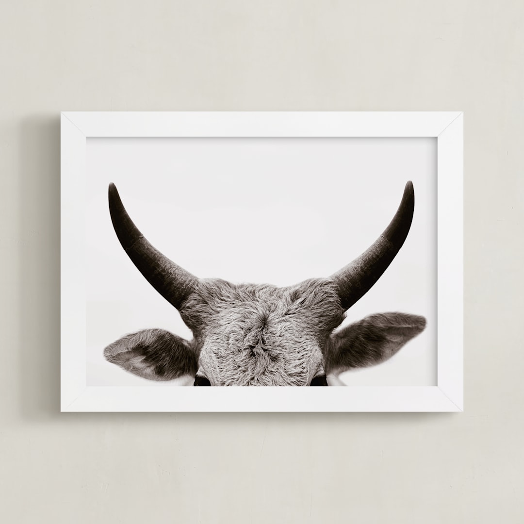 "Jane Gallagher No. 2" - Art Print in Off White by Amy Carroll - Framed