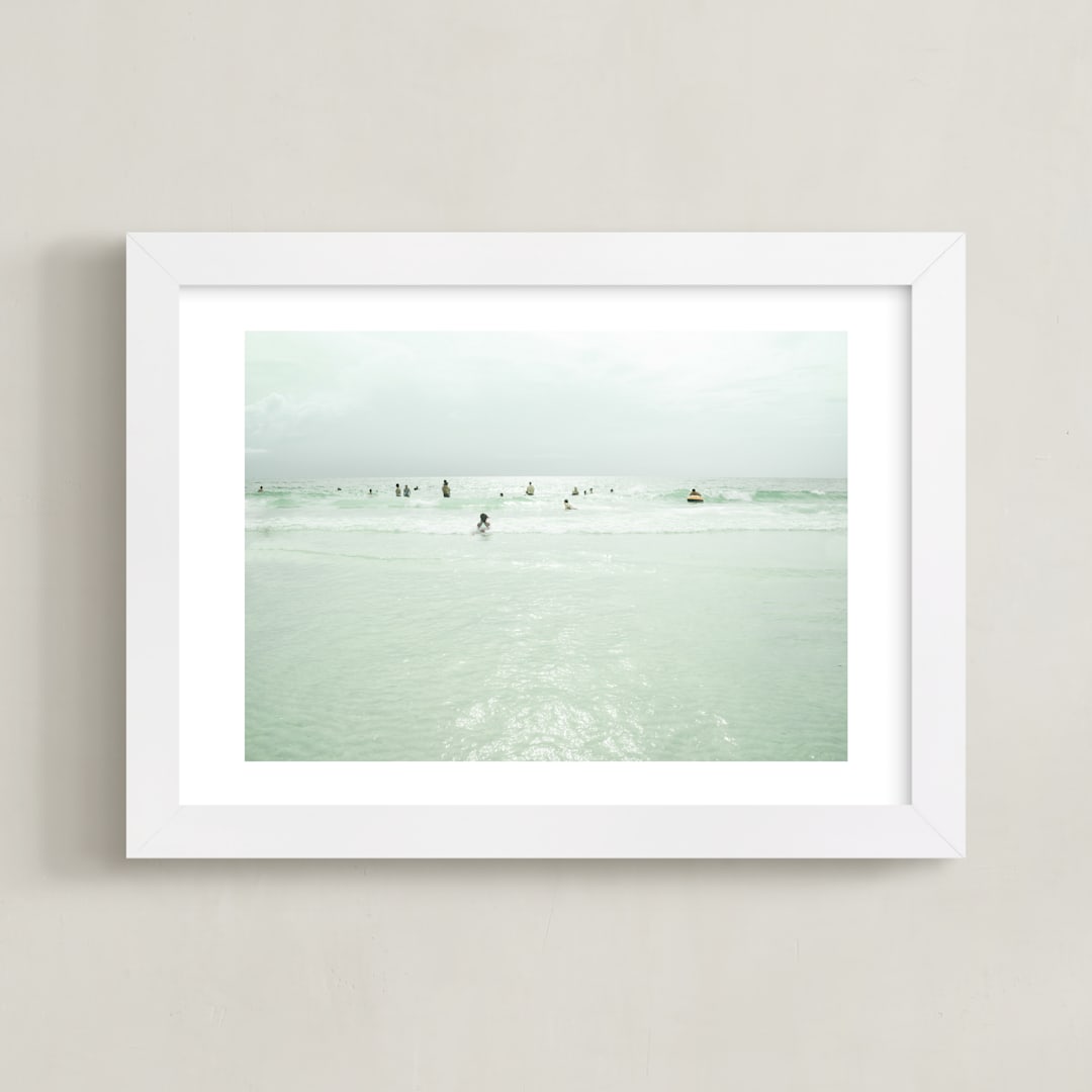 "Dream of Summer 2" - Art Print in Jolly Sea by Rega - Framed