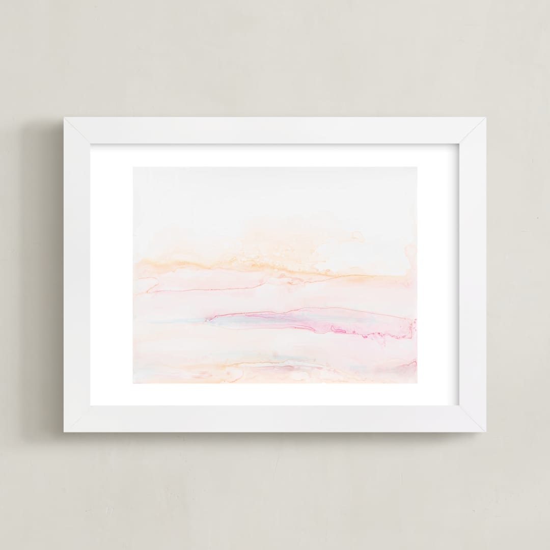 "Eventide" - Art Print in White by Itsy Belle Studio - Framed