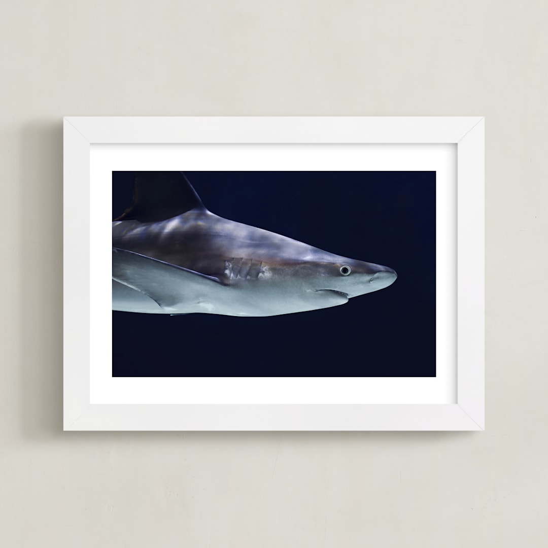 "Deep Blue" - Art Print in Steel Blue by Hollie Renner Photography - Framed