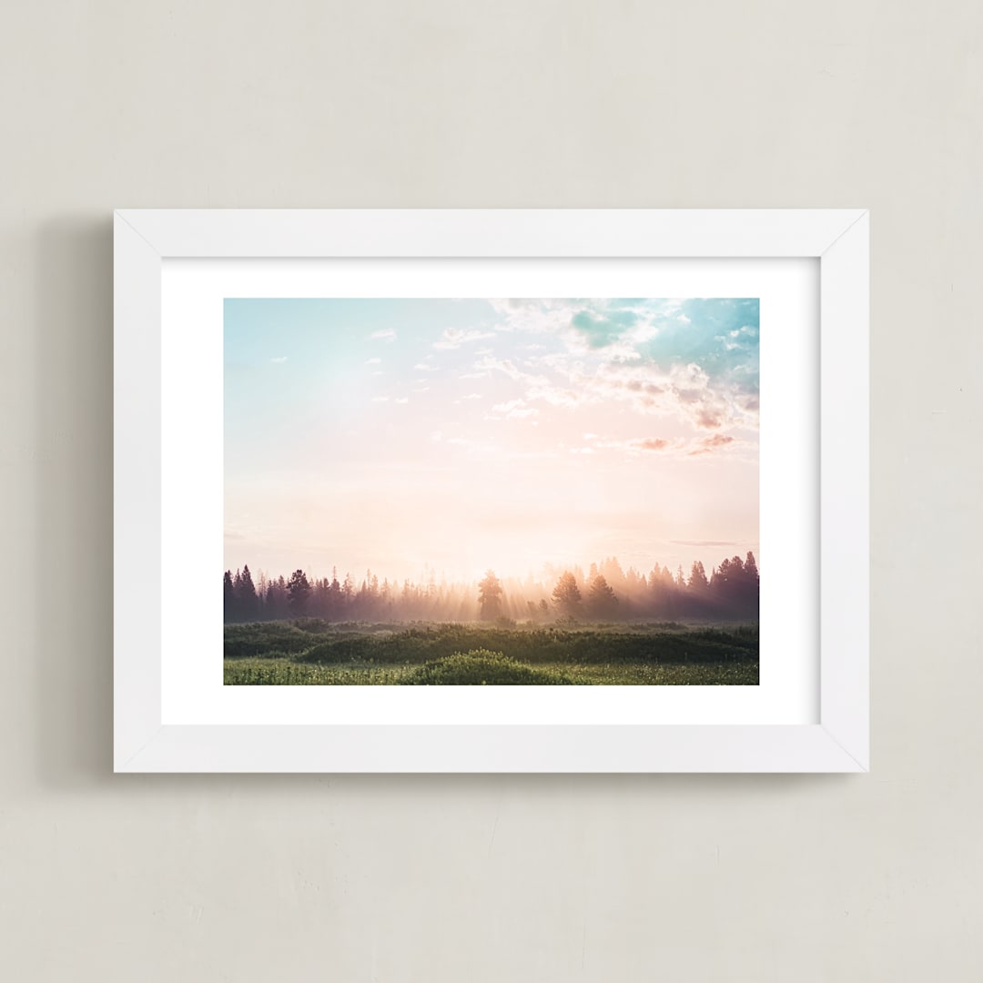 "Unicorn Dream" - Art Print in summer by Kamala Nahas - Framed