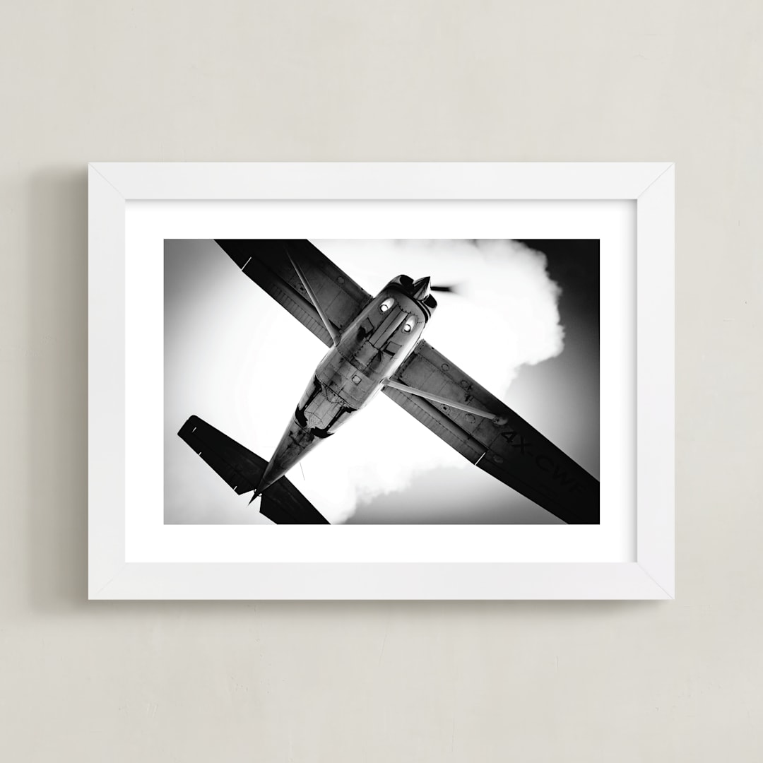 "4X-CWF" - Art Print in Mild Grey by Tal Paz-Fridman - Framed