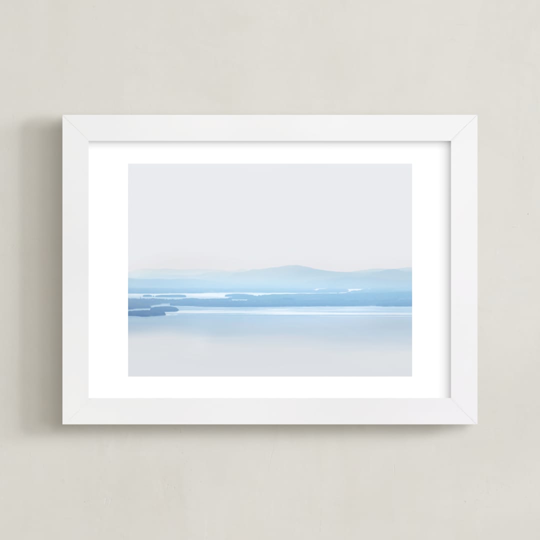 "Summertime Blue" - Art Print in Summertime Blue by Lisa Sundin - Framed