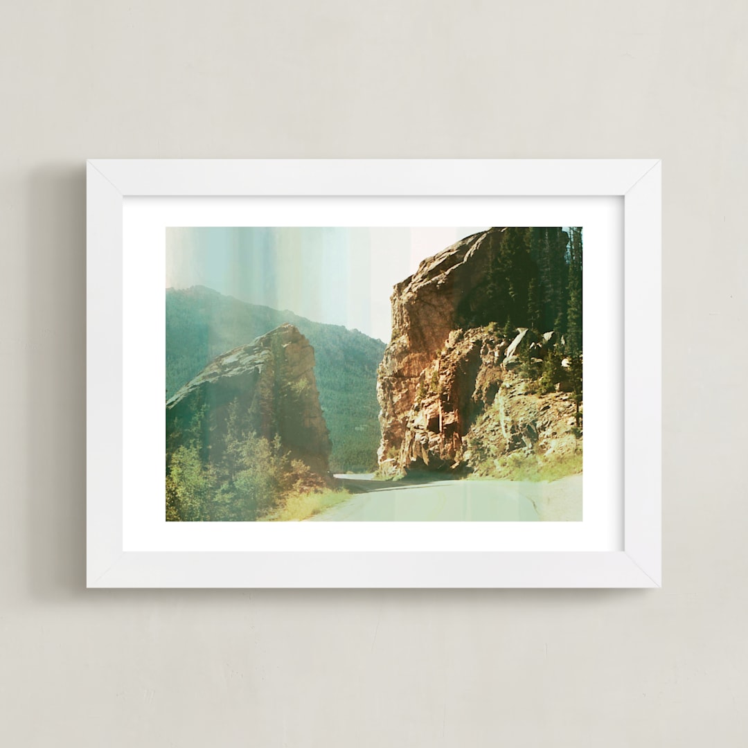 "ombre hills" - Art Print in Forest by AlisonJerry - Framed