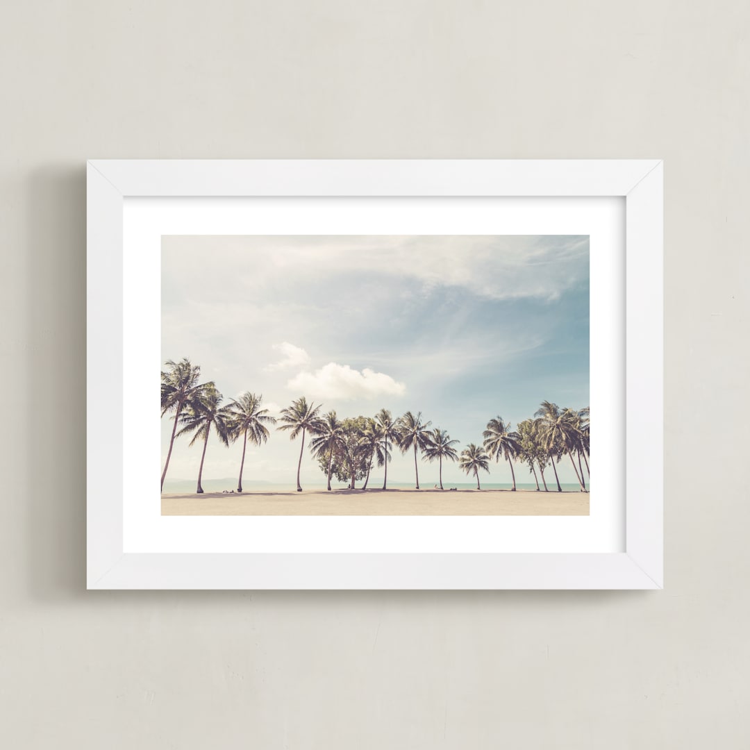 "On the Verge" - Art Print in Vintage by LindseyErin - Framed