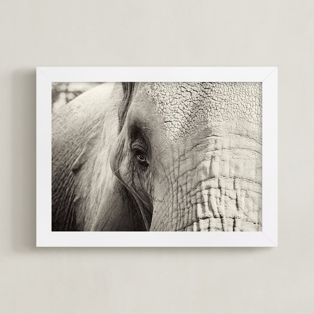 "Hadari" - Art Print in Black and White by Sara Heilwagen - Framed