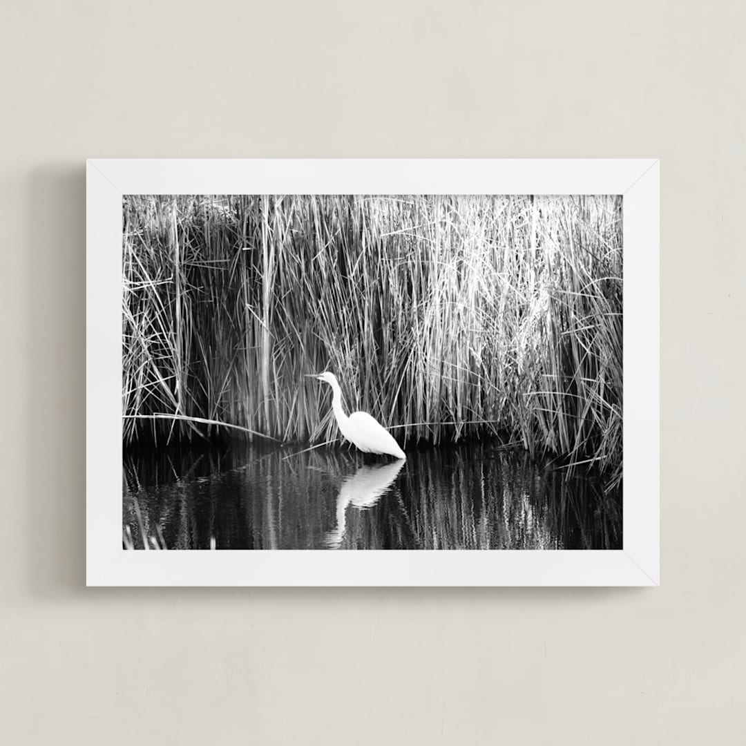 "Safe place" - Art Print in black and white by NSMARK - Framed