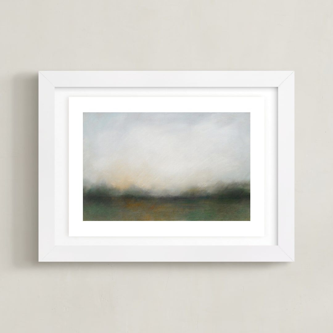 "Midwest Sunset" - Art Print in Dusk by Lorent and Leif - Framed