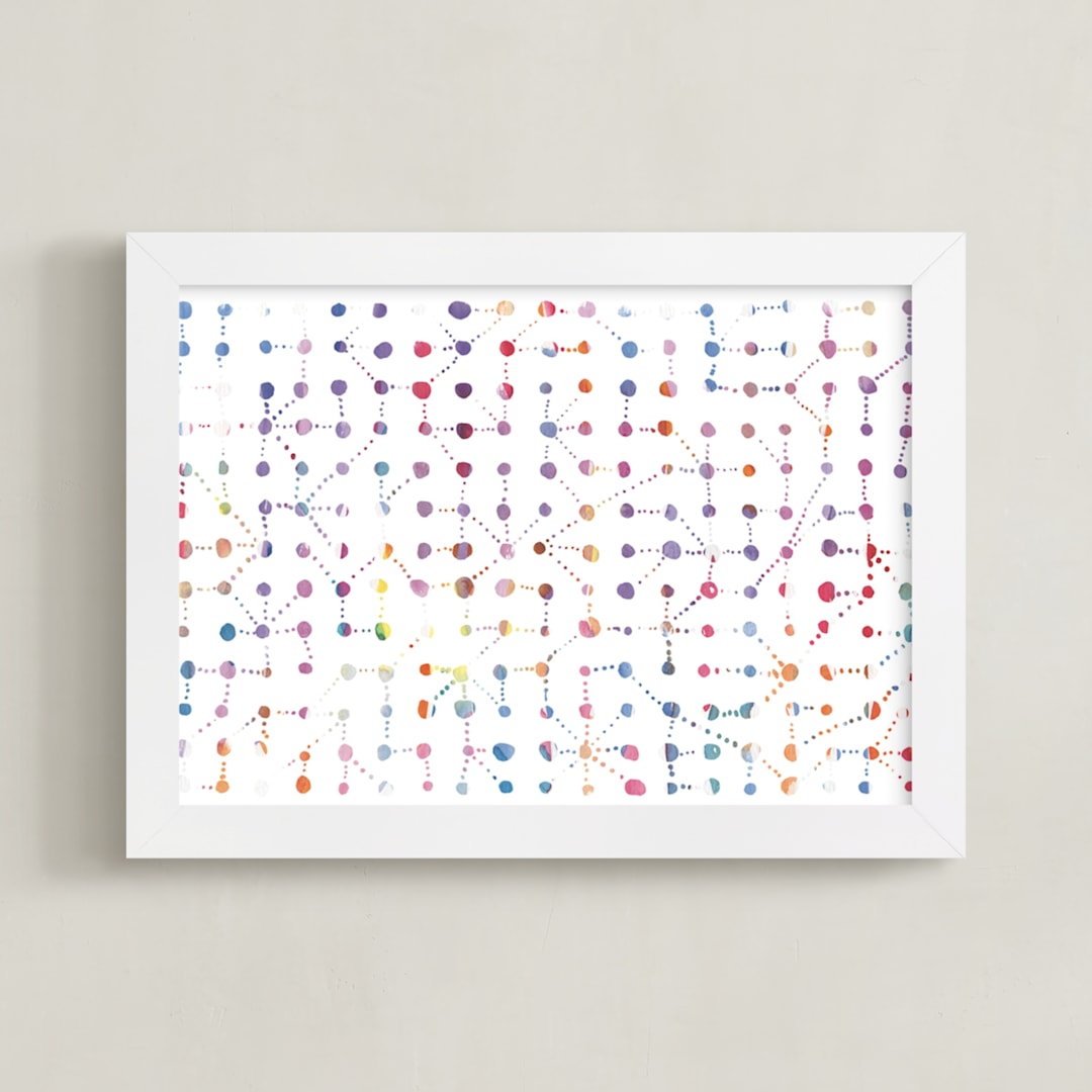 "Here to There" - Art Print in All the colors by Stephanie Nowotarski - Framed