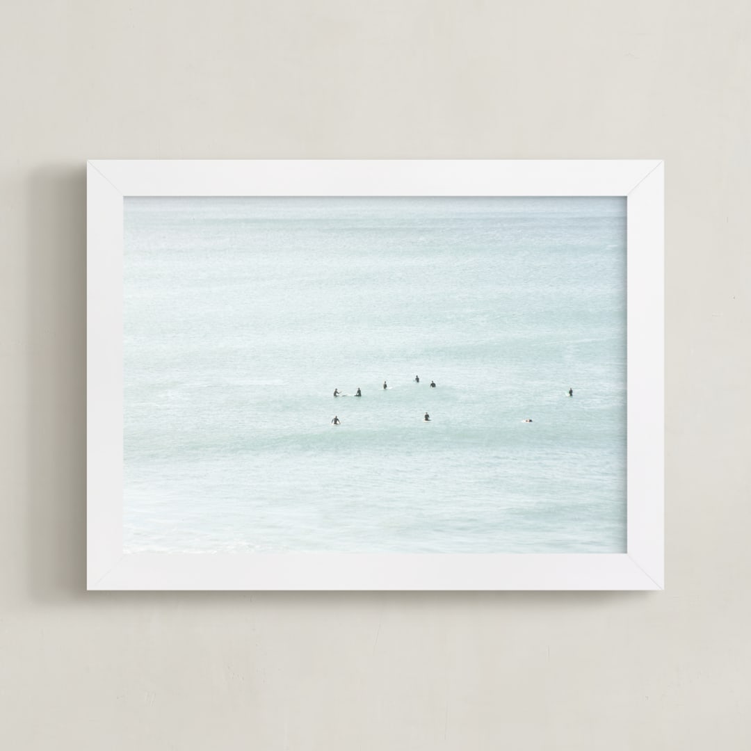 "Ocean's Nine" - Art Print in Pacific by Shannon Howard - Framed