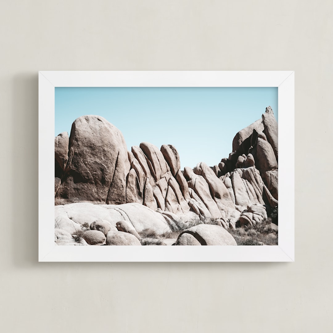 "Red Rocks and Sky" - Art Print in Red Rocks by Ilze Lucero - Framed
