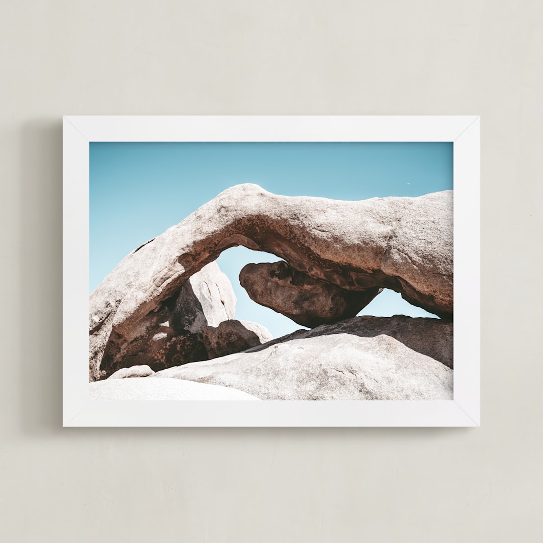 "Arch and Sky" - Art Print in Red Rocks by Ilze Lucero - Framed