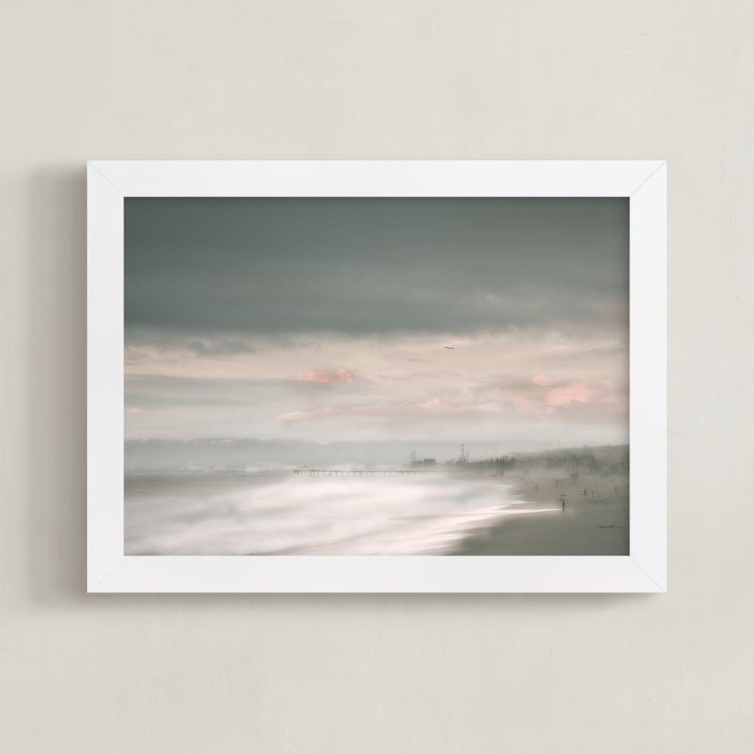 "West Coast Fantasy" - Art Print in Dusk Blush by Shannon Howard - Framed