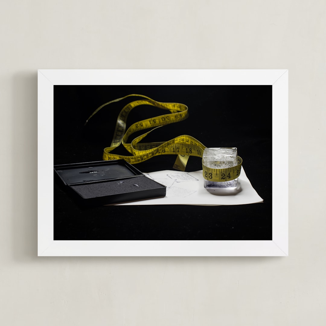 "I Is For Ink" - Art Print in Black and White by AMANDA LOMAX - Framed
