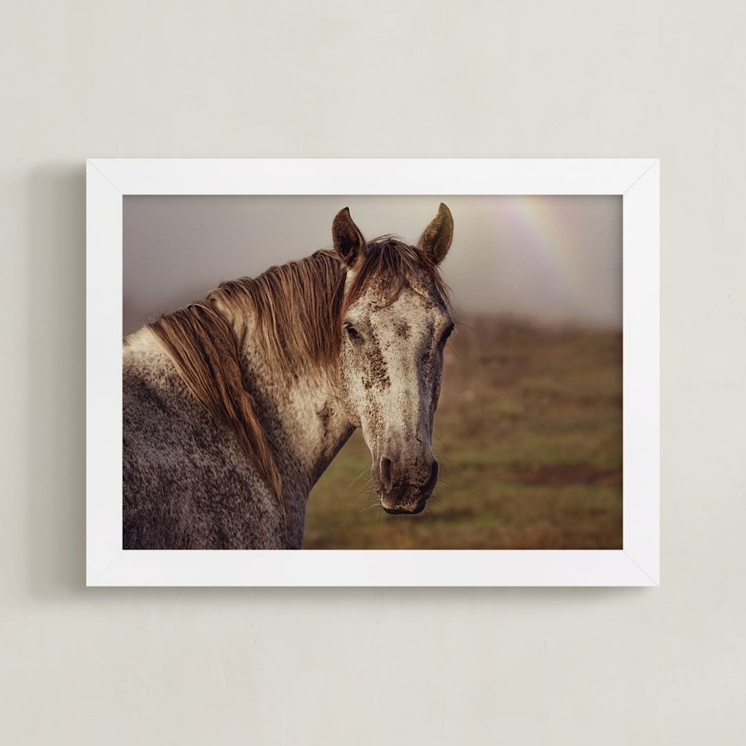 "Gazing Beauty" - Art Print in Toasty by Hollie Renner Photography - Framed