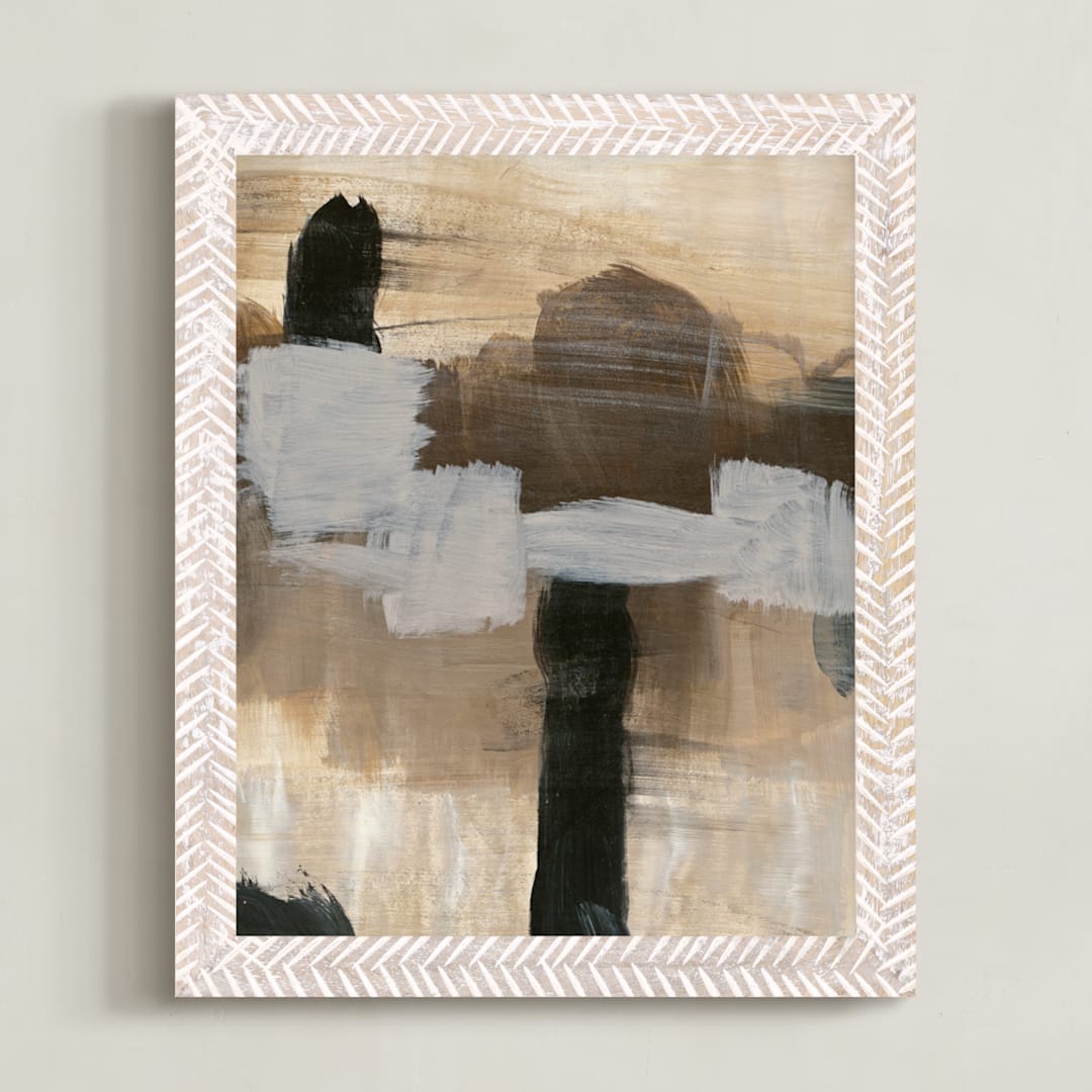 "Deserted Place Series 1" - Art Print in Nude by Angela Simeone - Framed