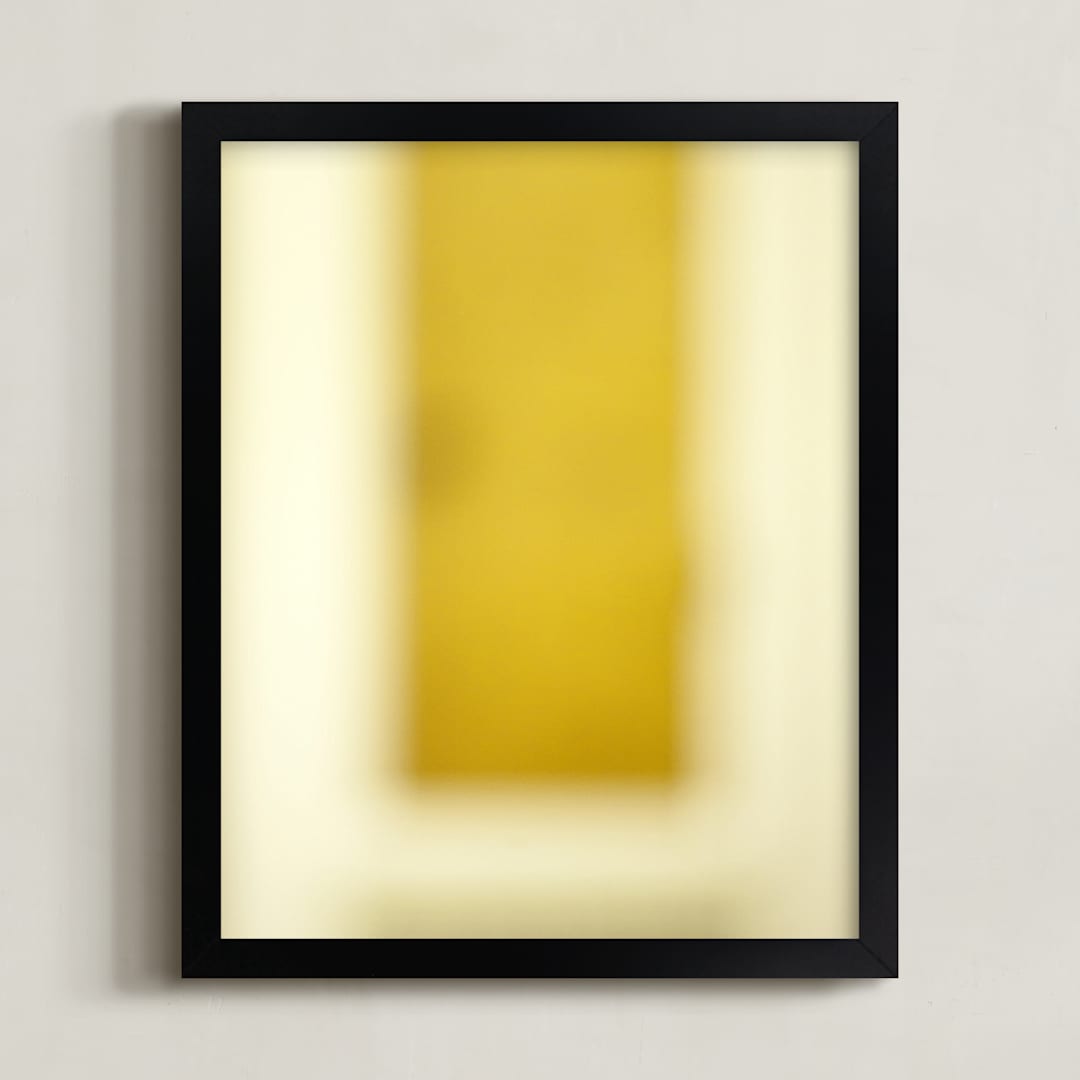 "Ode to Rothko I" - Art Print in Ochre by koshi - Framed