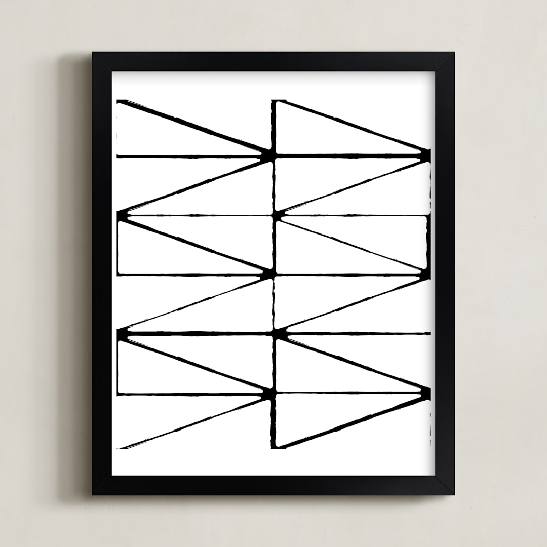 "visionary 2" - Art Print in deep black by trbdesign - Framed