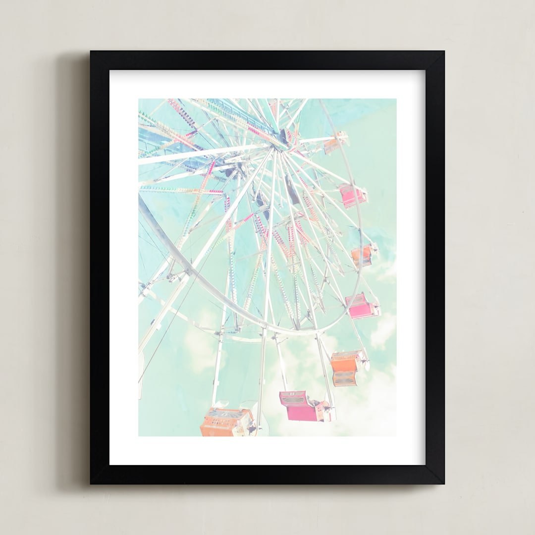 "Fair Days 4" - Art Print in Candy by Shannon Howard - Framed