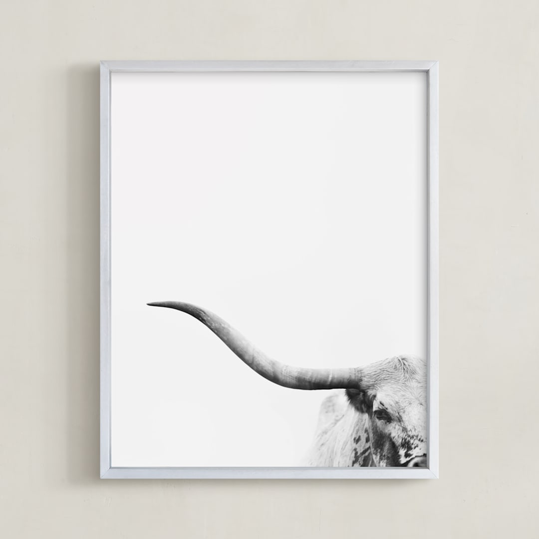 "Brandir" - Art Print in Charcoal by Amy Carroll - Framed