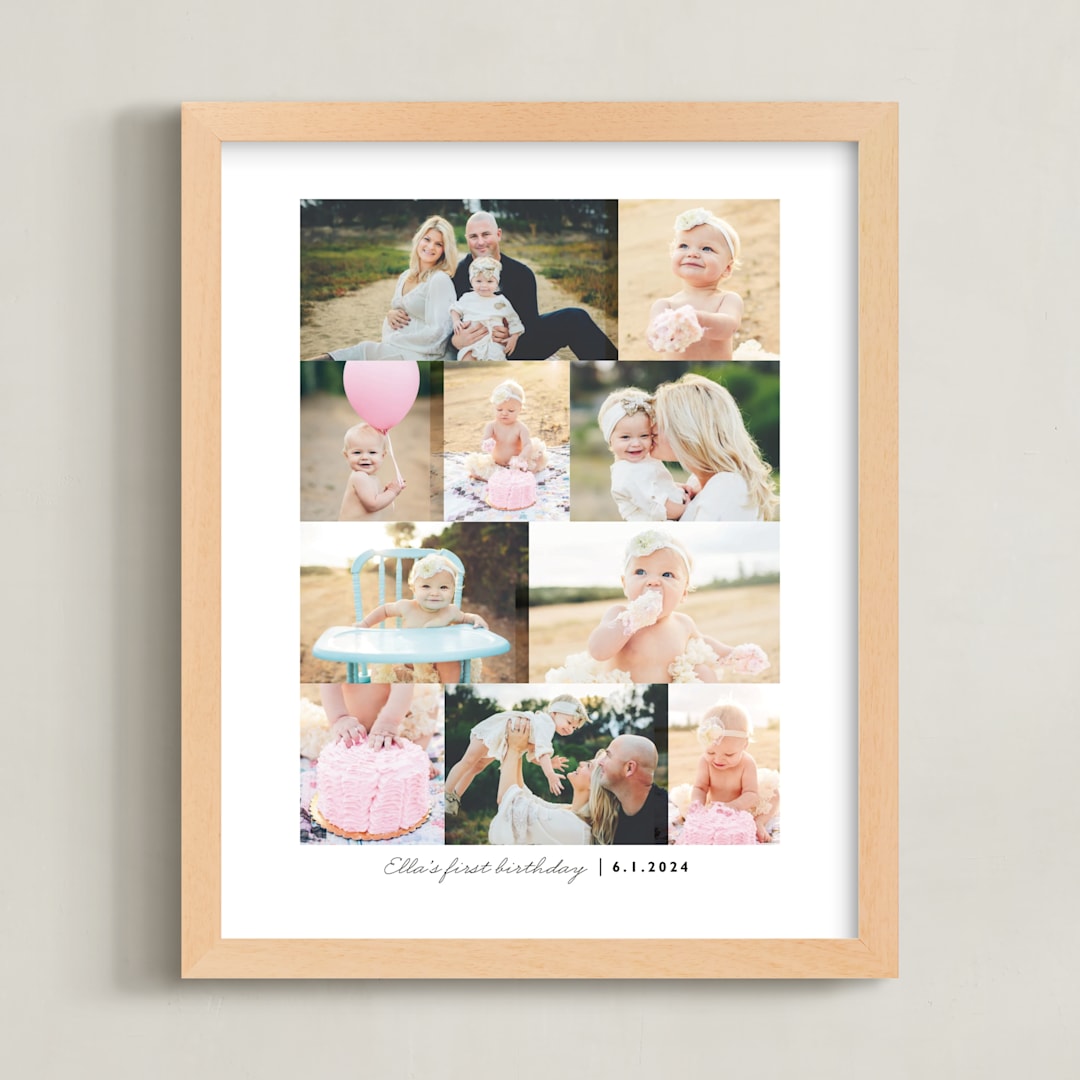 "Ten Photo: Portrait Framed Photo" - Framed Photo in Pearl by Snow and Ivy - Framed