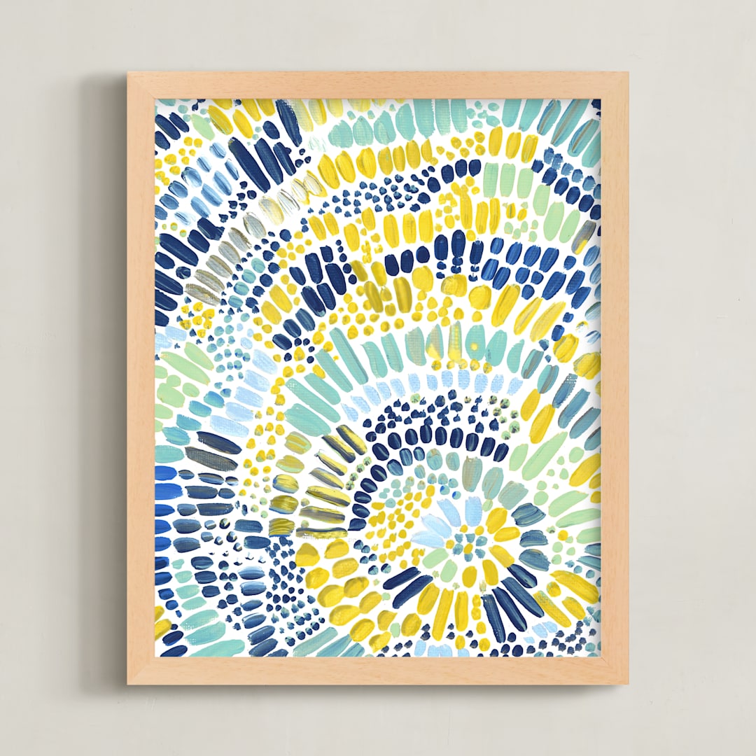 "Sun Drops 2" - Art Print in Multicolored by Holly Royval - Framed