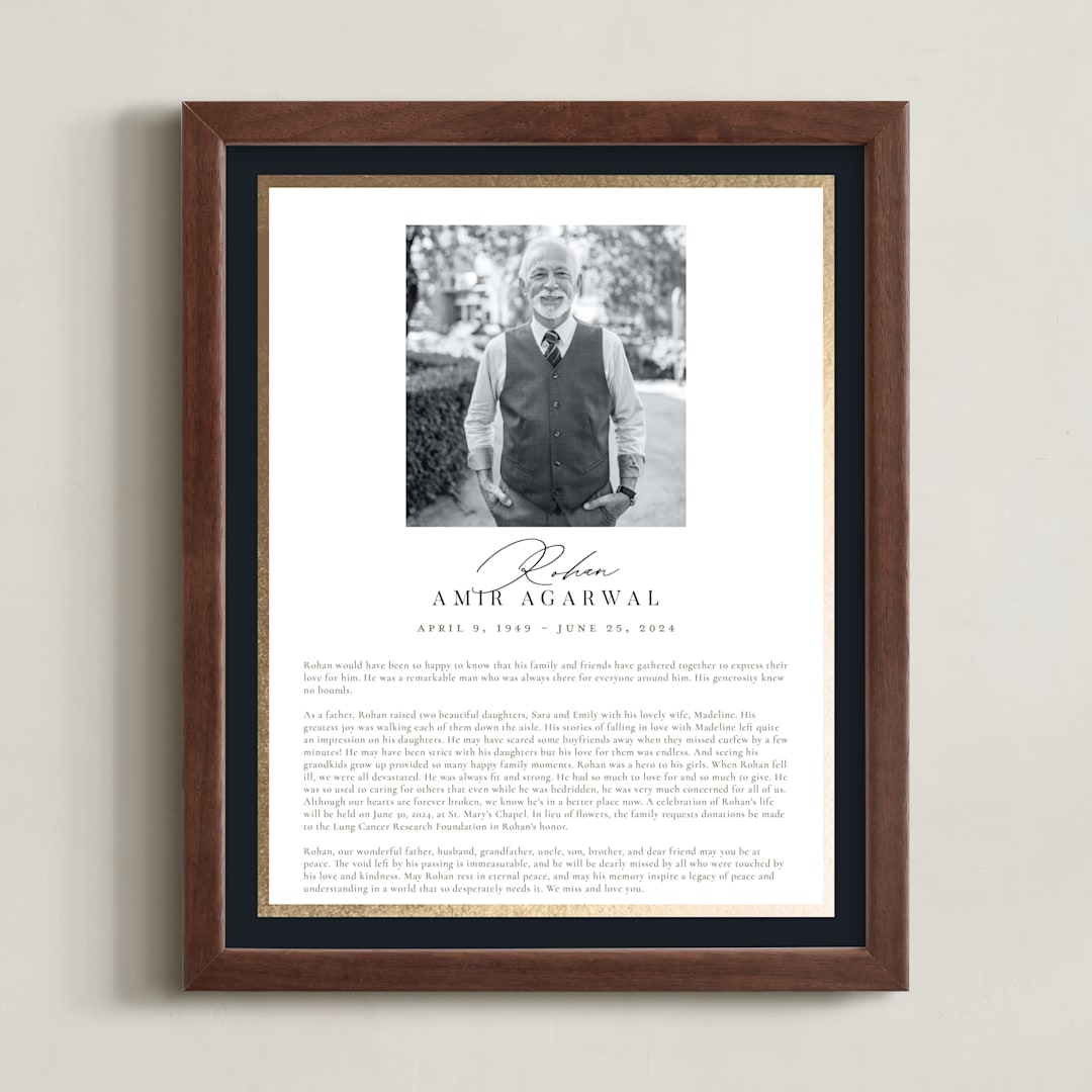 "Classic Edge" - Custom Foil Print in White by Nicole Walsh - Framed