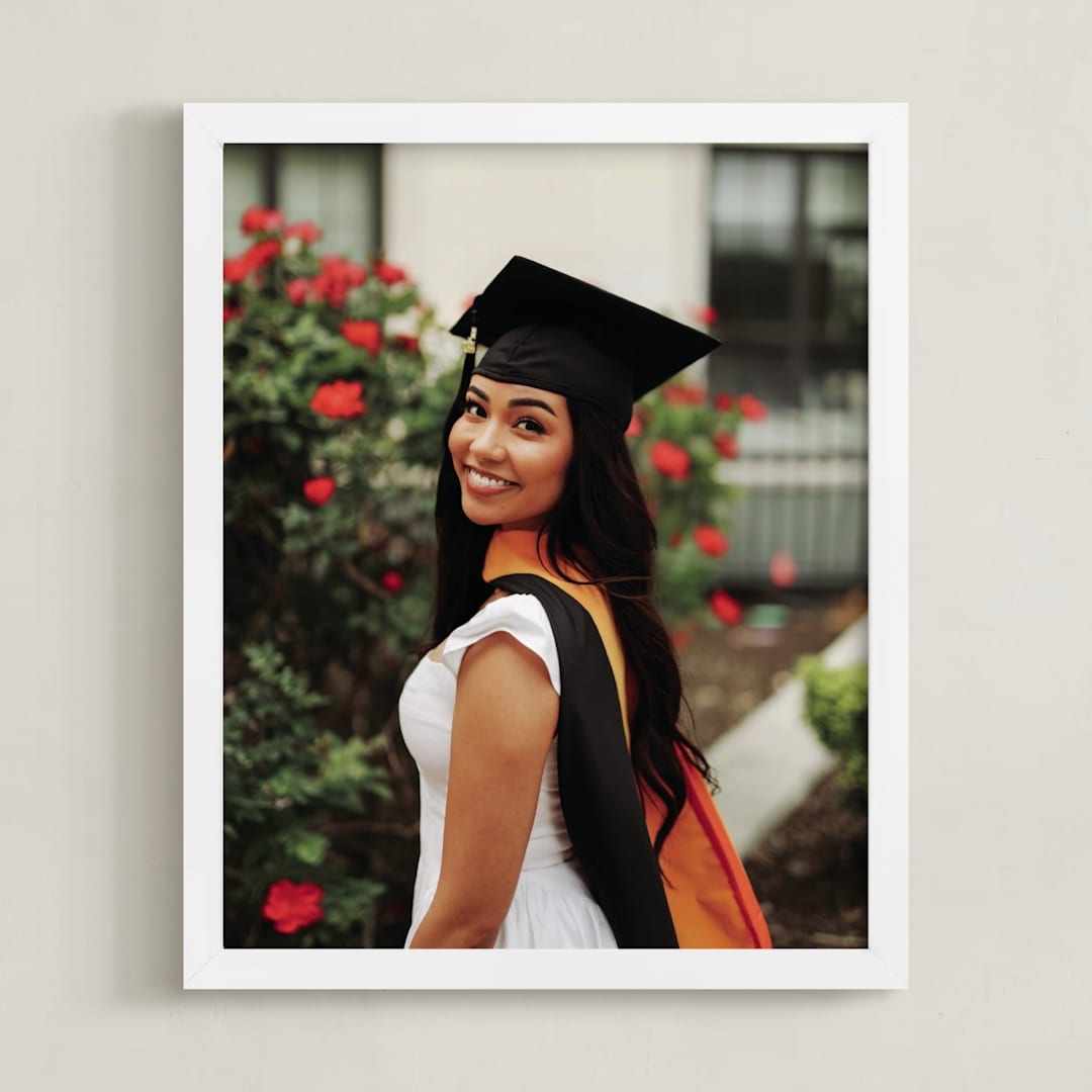 "The Big Picture: Graduation Framed Photo" - Framed Photo in White by Minted - Framed