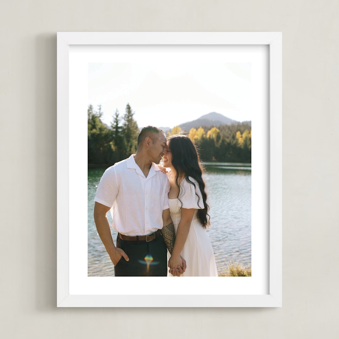 "The Big Picture: Valentine's Framed Photo" - Framed Photo in White by Minted - Framed