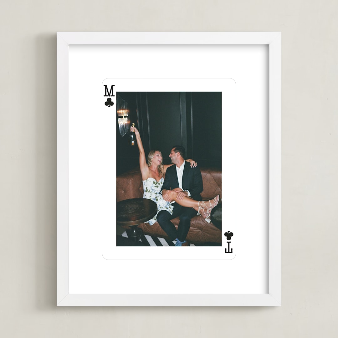 "Ace of Clubs: Framed Photo" - Framed Photo in White by Minted - Framed